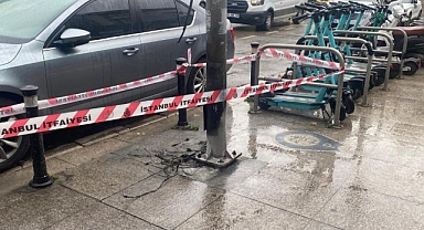 İstanbul'da yılbaşı ışık süslemeleri alev aldı, facianın eşiğinden dönüldü