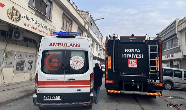 Konya'da şeker imalathanesinde yangın alarmı
