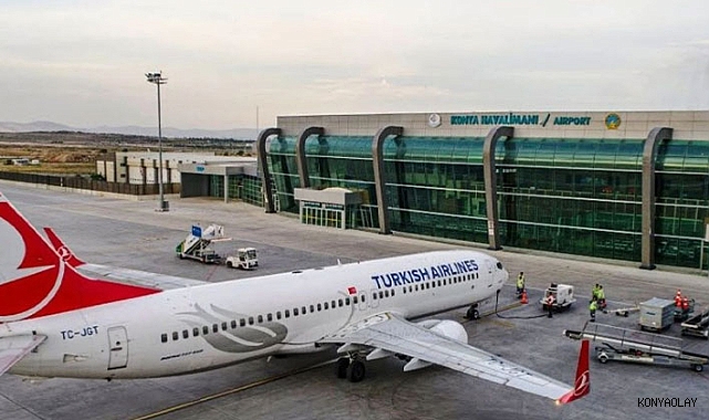 Konya Havalimanı, kasım ayında 84 bin 147 yolcuya hizmet verdi