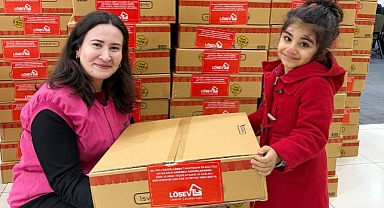 LÖSEV'in mutlu et paketleri Konyalı ailelere ulaştırıldı