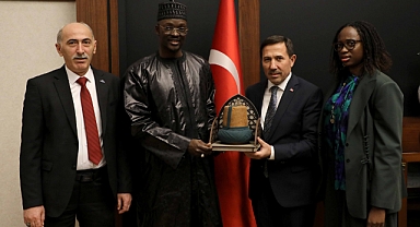 Senegal’in Ankara Büyükelçisi Diop, Başkan Kılca’yı ziyaret etti