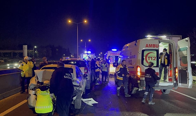 Tekirdağ'da zincirleme kaza: 2'si asker 5 yaralı