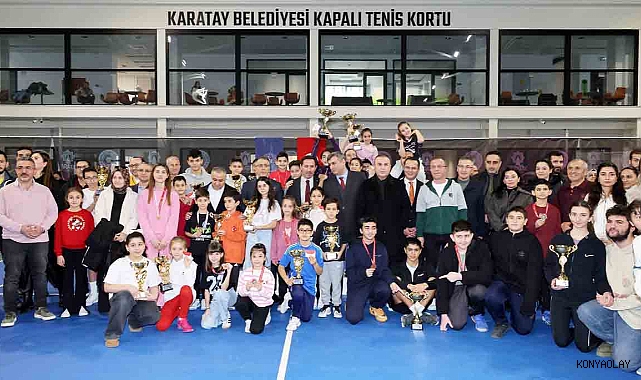 Karatay tenis turnuvası heyecan yaşattı