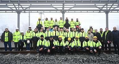 KONYARAY Banliyö Hattı’nda kaynak çalışması yapıldı