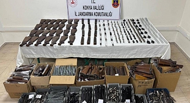 Tabanca ve tüfek parçaları ele geçirildi