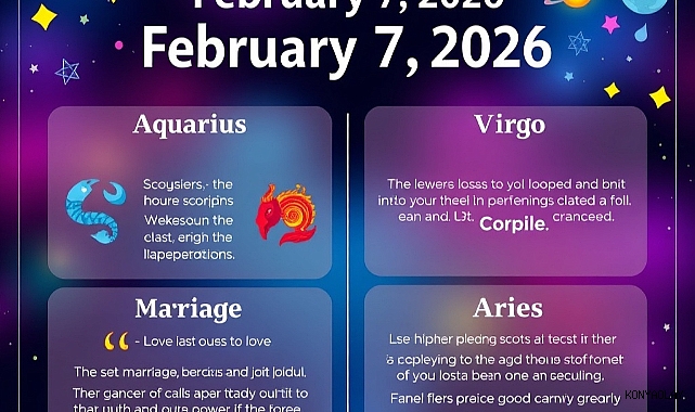 AŞK, EVLİLİK, KARİYER Kova, Akrep, Başak, Koç burcu yorumu: 7 Şubat Burç Yorumları! 2026 günlük burç yorumları