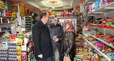 Başkan Altay'ın iftar öncesi esnaf ziyaretleri