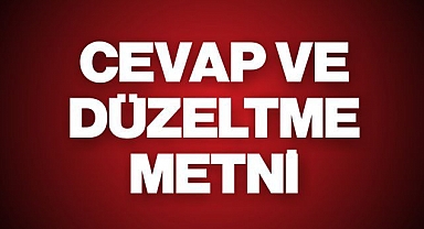 Cevap ve düzeltme hakkı