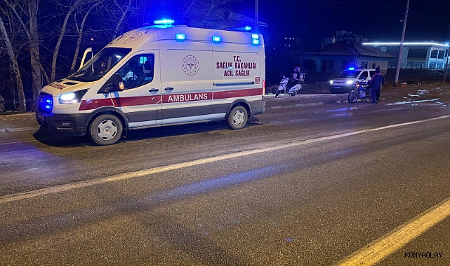 Ereğli'de motosiklet kazası: 1 yaralı