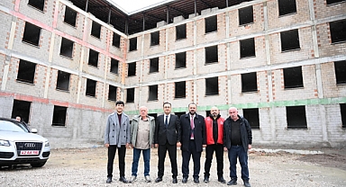 Kaymakam Kıyıcı Kur’an Kursu inşaatını denetledi 