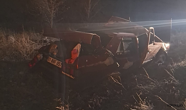 Otomobil devrildi: 1 yaralı