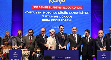 Toki konutları ve Sanayi sitesi 3. etap dükkanların kura çekimi yapıldı