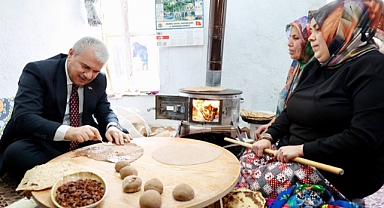 Vali brahim Akın, Hadim'i ziyaret etti