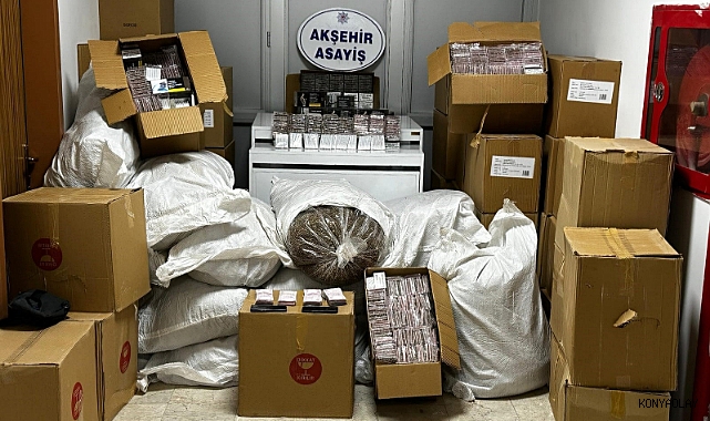 Akşehir’de kaçak tütün operasyonu