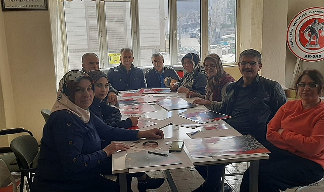 Akşehir'de şehitlerin hatırası için anlamlı çalışma