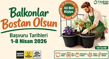 Balkonlar Bostan Olsun Projesi