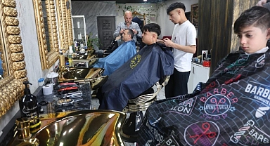 Berberlerde gün boyu bayram yoğunluğu