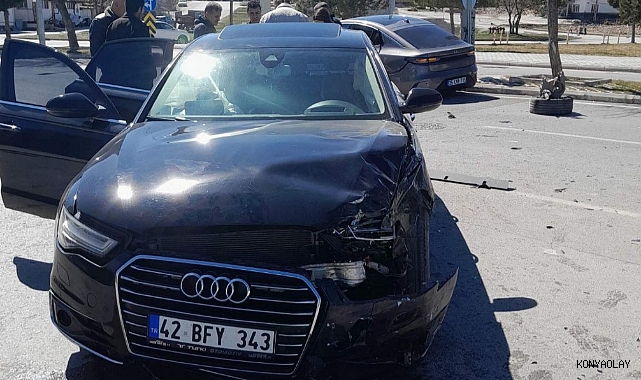 Beyşehir’de otomobiller çarpıştı: 2 yaralı