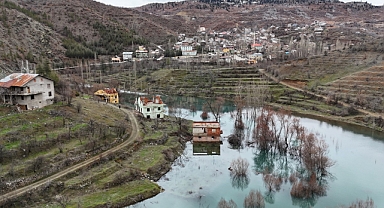 Bozkır Barajı'nda su seviyesi yükseliyor