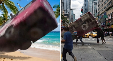 Feribota binmeye çalışan otobüs nehre düştü: 2 ölü