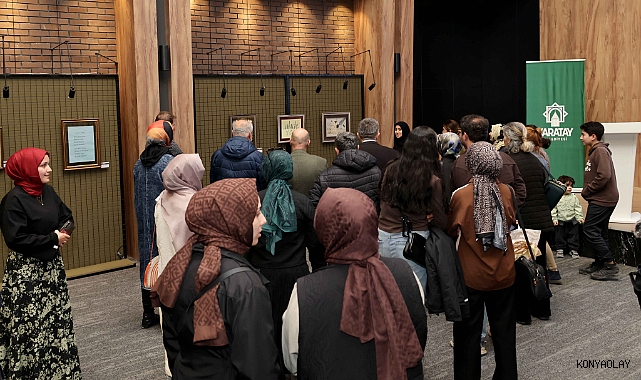 Karatay'da sanat rüzgarı: 'HİÇ' kaligrafi sergisi kapılarını açtı