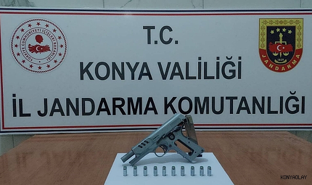 Konya'da çok sayıda silah ve silah parçası ele geçirildi: 1 tutuklama