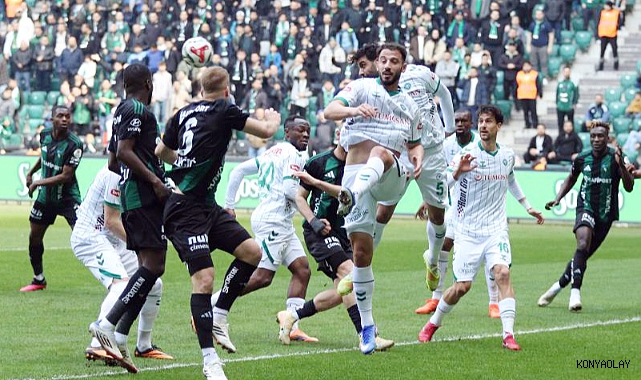 Konyaspor Kocaeli'de hayat buldu.. Kocaelispor:1 Konyaspor: 2