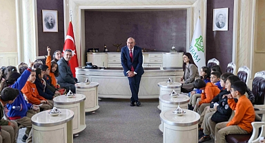 Meram belediyesi minik misafirlerini ağırladı