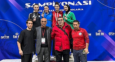 Meram belediyesporlu Saliha Bağçeci Türkiye üçüncüsü oldu