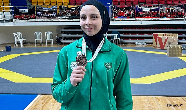 Meram belediyesporlu Saliha Bağçeci Türkiye üçüncüsü oldu