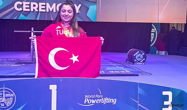 Meram Belediyesporlu Sibel Çam'dan Avrupa'da çifte altın