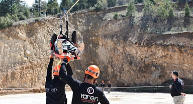 Akşehir'de gerçeği aratmayan arama kurtarma tatbikatı