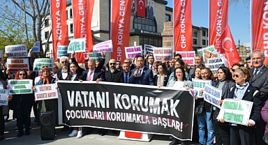 CHP Konya’dan, sessiz yürüyüş