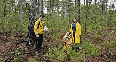 Doğa tutkunları hem yürüyüş yaptı, hem de kuzugöbeği topladı