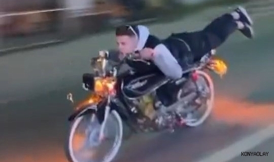 Dünyanın en pahalı uzanması... 200 bin TL ceza yedi, motosikleti bağlandı