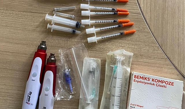 Estetik salonlarına yasaklı ekipman operasyonu