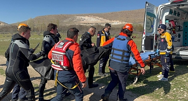 İvriz Baraj Gölü'nde gerçeğini aratmayan tatbikat