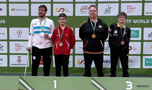 Karatay Belediyesporlu Tahir Efe altın madalya kazandı