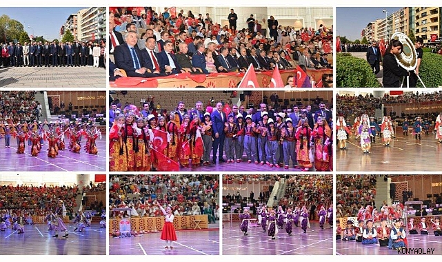 Konya'da 23 Nisan Ulusal Egemenlik ve Çocuk Bayramı coşkusu