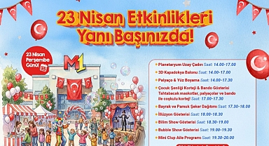 Konya'da AVM'den 23 Nisan'da çocuklar için ücretsiz etkinliler
