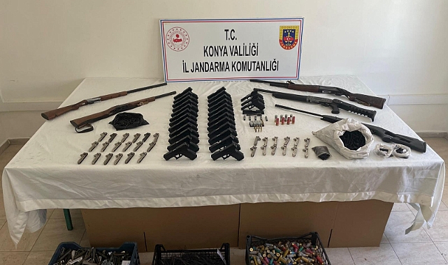  Konya'da jandarmadan silah kaçakçılığı operasyonu