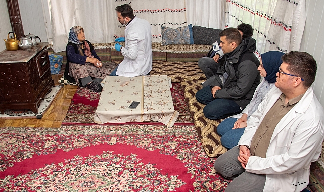 Konya'da kampüsten mahalleye iyilik sağlık hareketi 