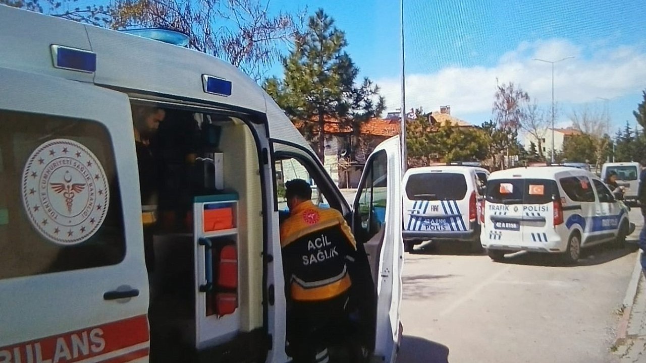 Konya'da otomobilin çarptığı çocuk hastanelik oldu