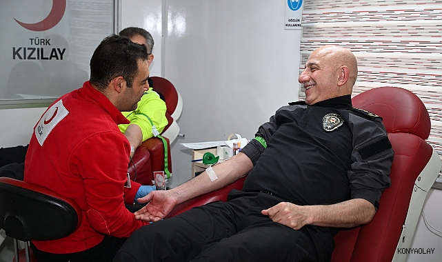 Konya Emniyetinden kan bağışı seferberliği