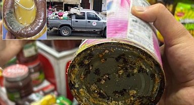 Market Baskını: 4 Kamyonet Dolusu Bozuk Gıda Ele Geçirildi