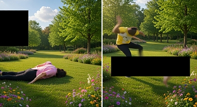 VAHŞET ANLARI KAMERADA! Kadını çekiçle defalarca öldürdü