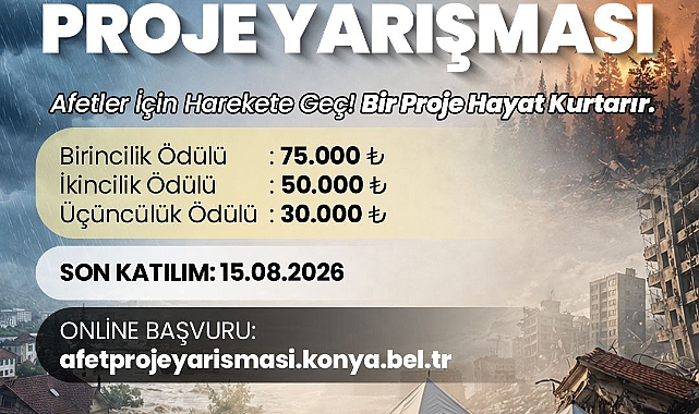 Konya’da 155 bin TL ödüllü afet proje yarışması başladı