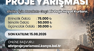 Konya’da 155 bin TL ödüllü afet proje yarışması başladı