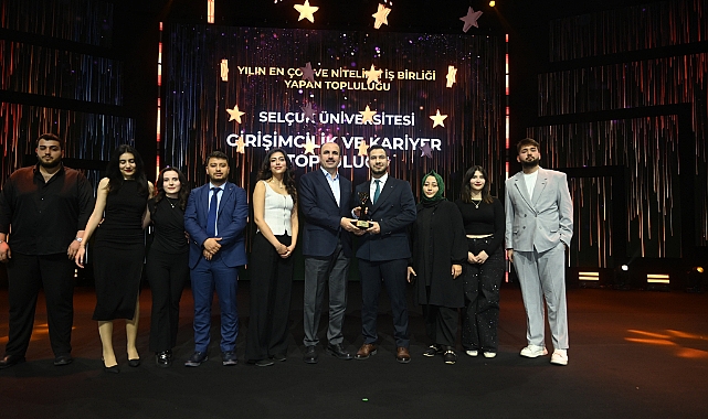 Konya’da gençlerin üretim gücü ödüllendirildi: 2. Topluluk ödülleri sahiplerini buldu