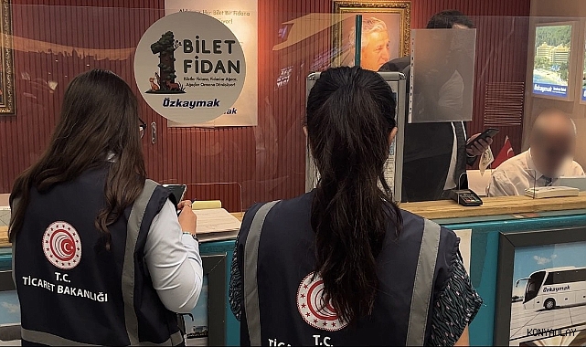 Konya'da otogarda Kurban Bayramı öncesi denetim